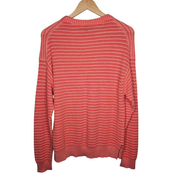 MICHAEL STARS Maggie Tonal Stripe Sweater Large Crewneck Pullover Long Sleeve - Picture 5 of 7